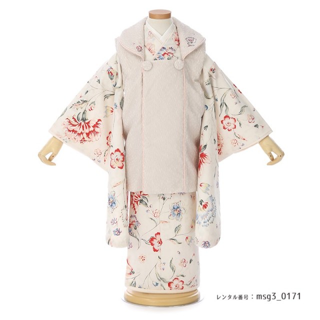 3歳女の子被布着物画像