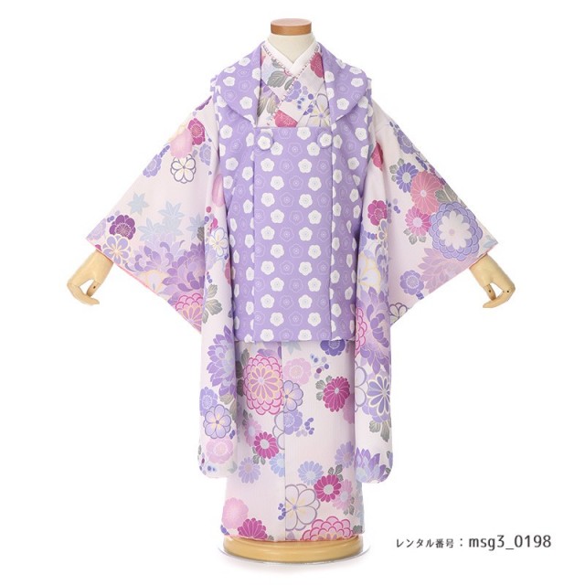 3歳女の子被布着物画像