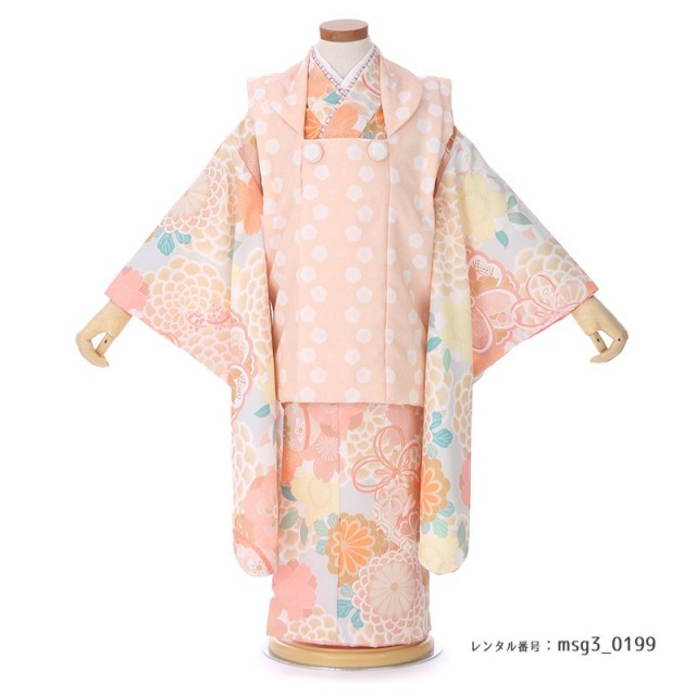 3歳女の子被布着物画像