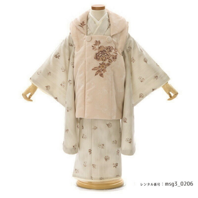 3歳女の子被布着物画像