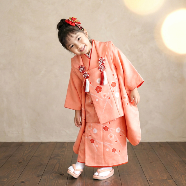七五三レンタル着物3歳女の子モデル画像