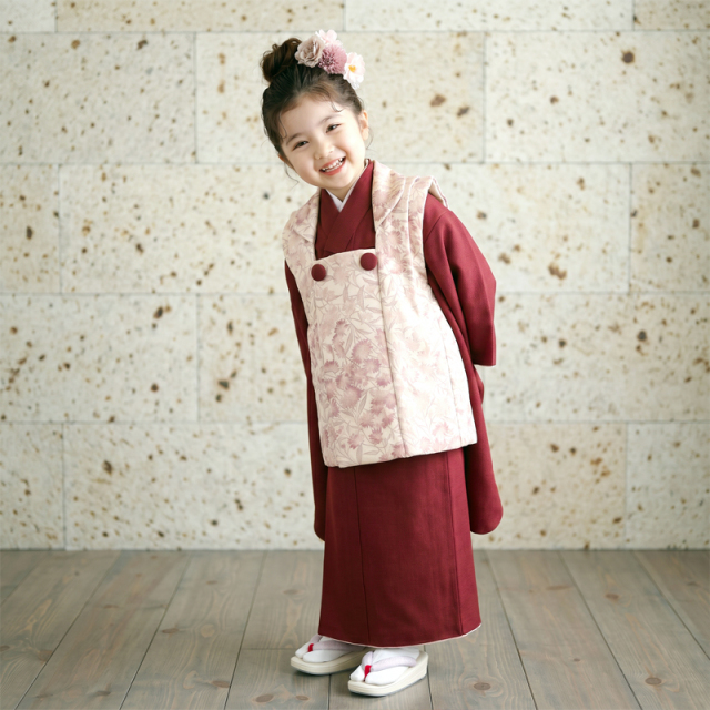 七五三レンタル着物3歳女の子モデル画像