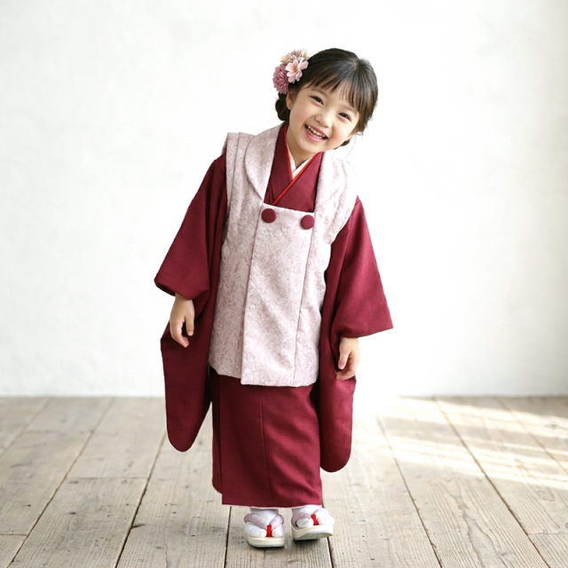 七五三レンタル着物3歳女の子モデル画像