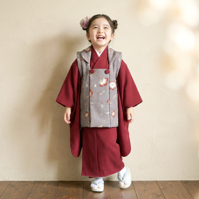 七五三レンタル着物3歳女の子モデル画像