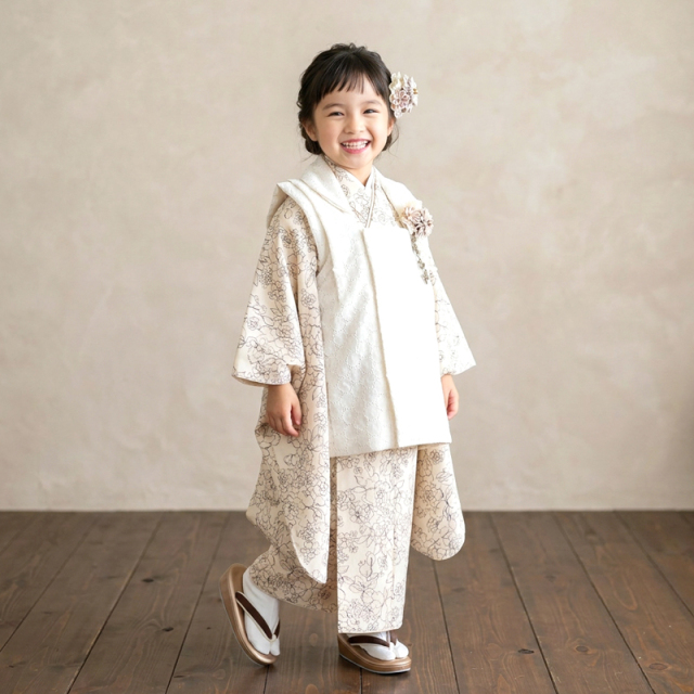 七五三レンタル着物3歳女の子モデル画像
