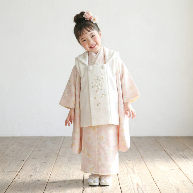七五三レンタル着物3歳女の子モデル画像