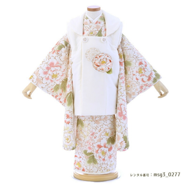 3歳女の子被布着物画像