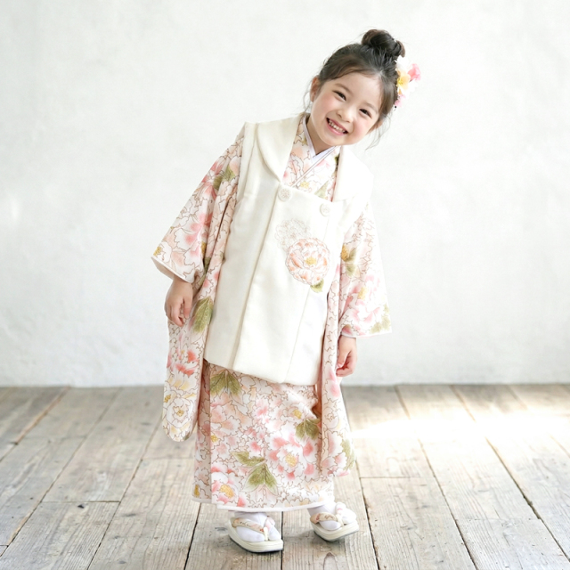 七五三レンタル着物3歳女の子モデル画像