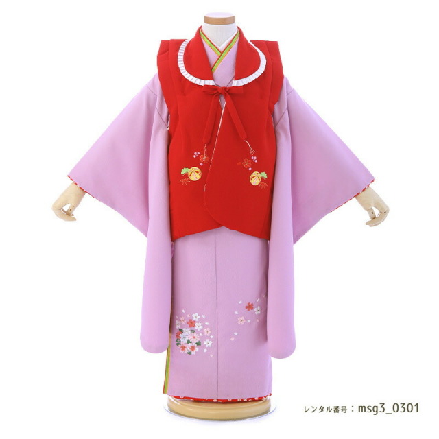 3歳女の子被布着物画像