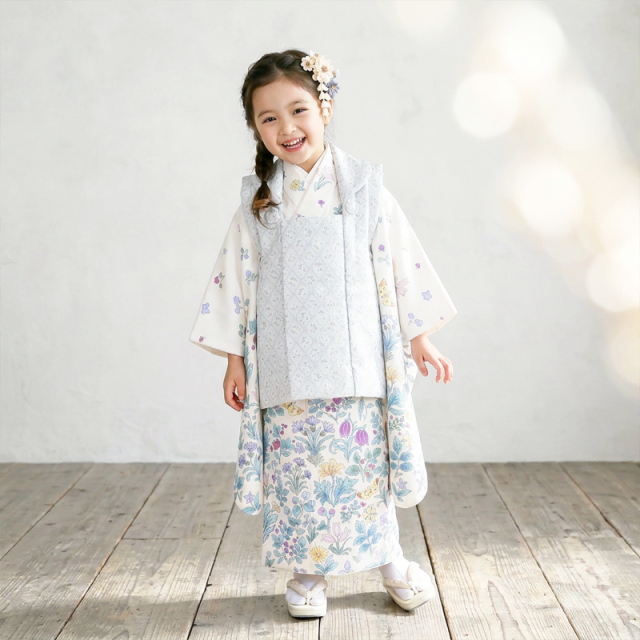 七五三レンタル着物3歳女の子モデル画像