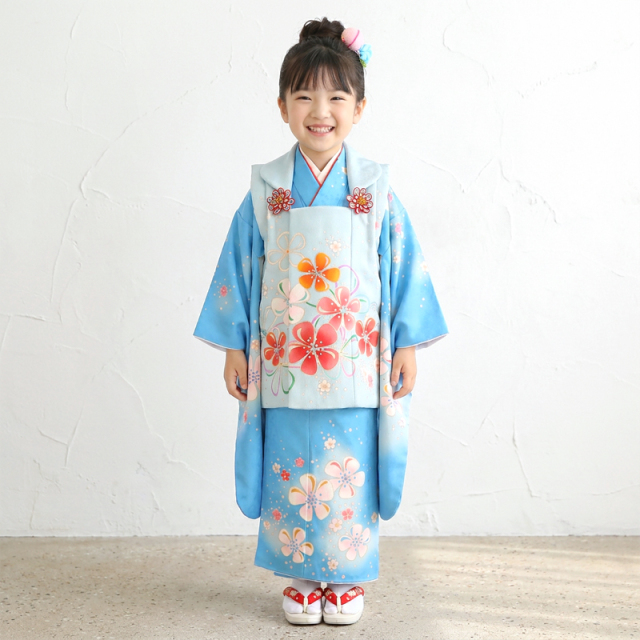 七五三レンタル着物3歳女の子モデル画像