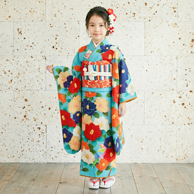 7歳着物レンタル着用モデル画像