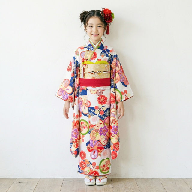 7歳着物レンタル着用モデル画像