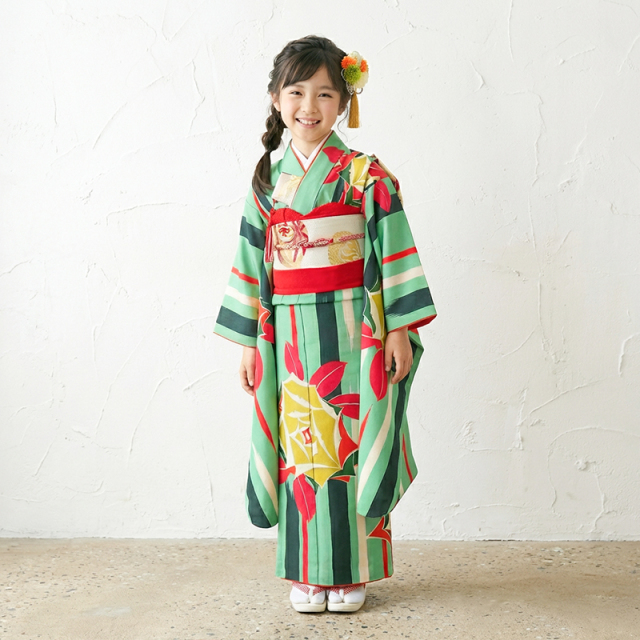 7歳着物レンタル着用モデル画像