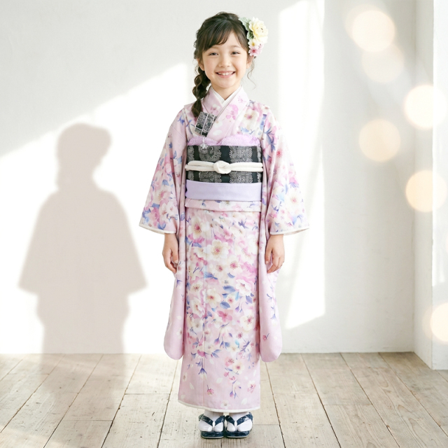 7歳着物レンタル着用モデル画像