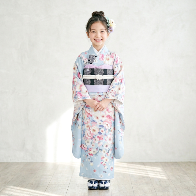JILL STUART】JILLSTUARTのsakuraシリーズ ブルー｜着物