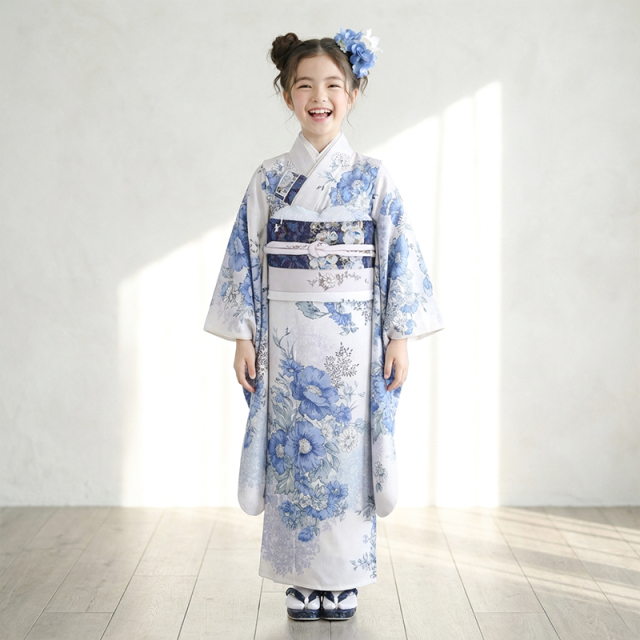 7歳着物レンタル着用モデル画像