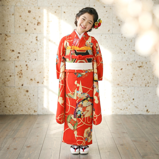 7歳着物レンタル着用モデル画像