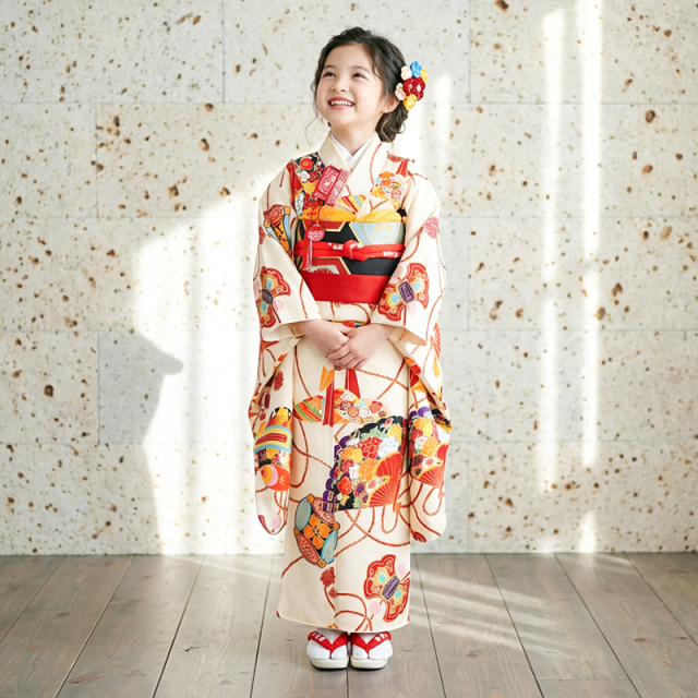 7歳着物レンタル着用モデル画像