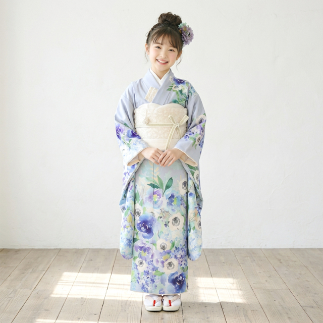 7歳着物レンタル着用モデル画像