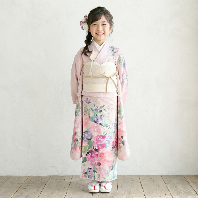 7歳着物レンタル着用モデル画像