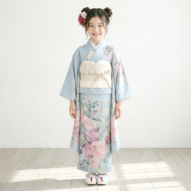 7歳着物レンタル着用モデル画像
