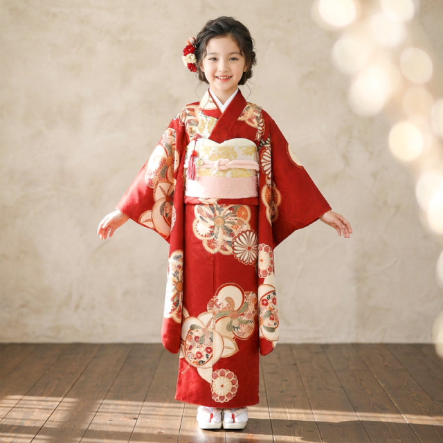 7歳着物レンタル着用モデル画像