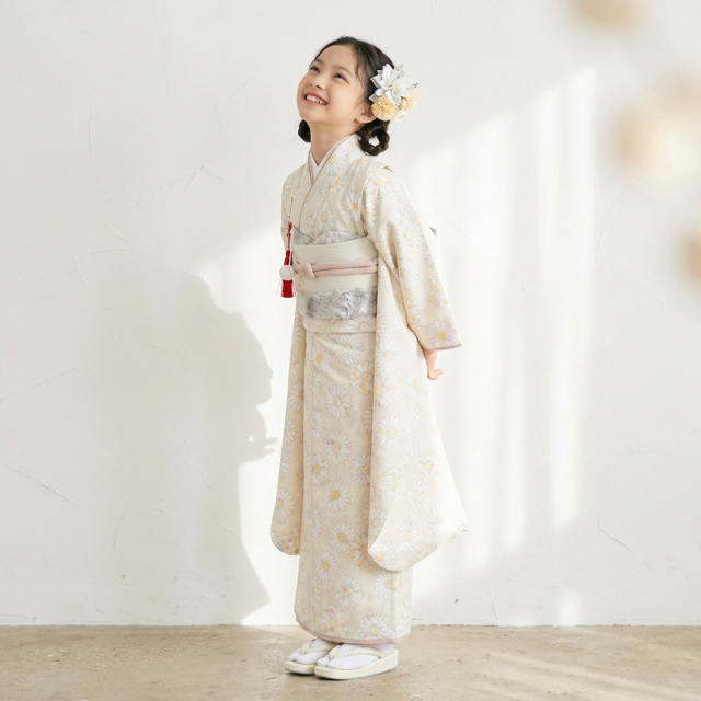 7歳着物レンタル着用モデル画像