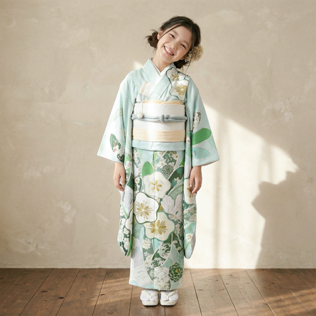 7歳着物レンタル着用モデル画像