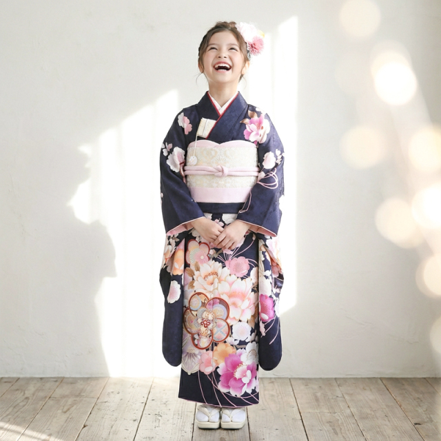 7歳着物レンタル着用モデル画像