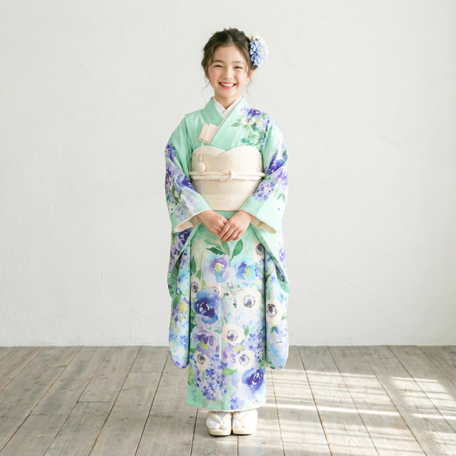 7歳着物レンタル着用モデル画像