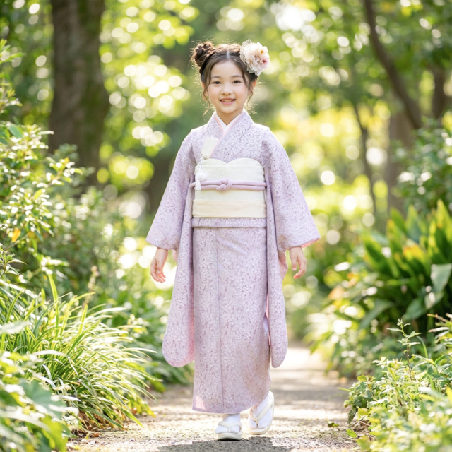 7歳着物レンタル着用モデル画像