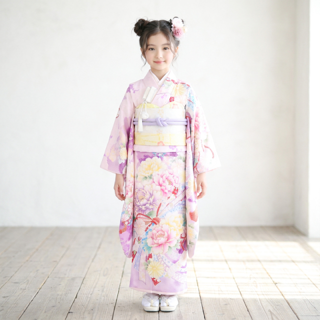 7歳女の子着物レンタル商品画像