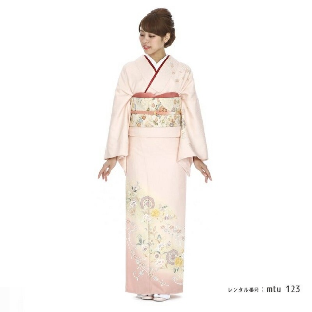 mtu_123】正倉院文様の高貴さと華やぎの訪問着｜着物レンタルマイセレクト