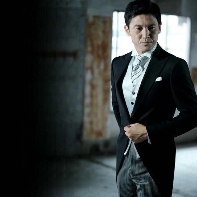 ゼニアモーニングを着たモデル