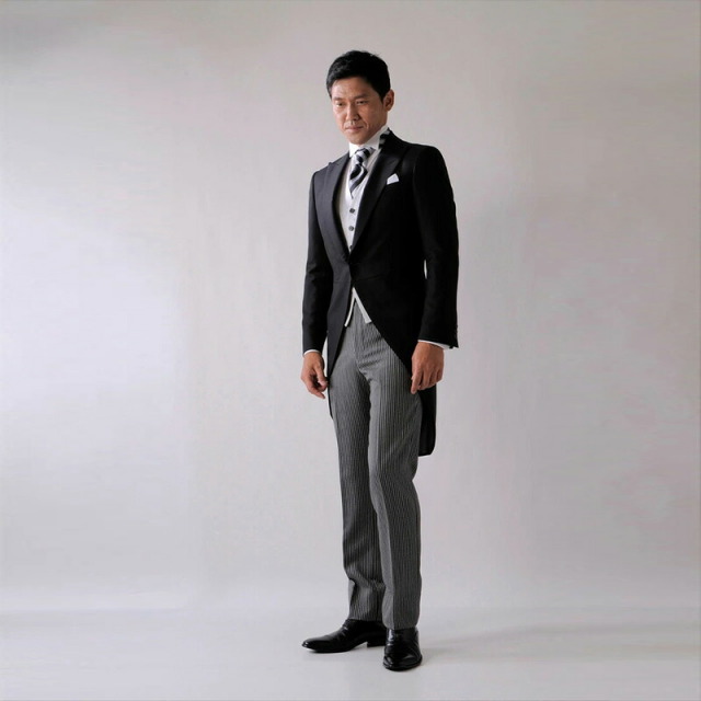 ゼニアモーニングを着たモデル