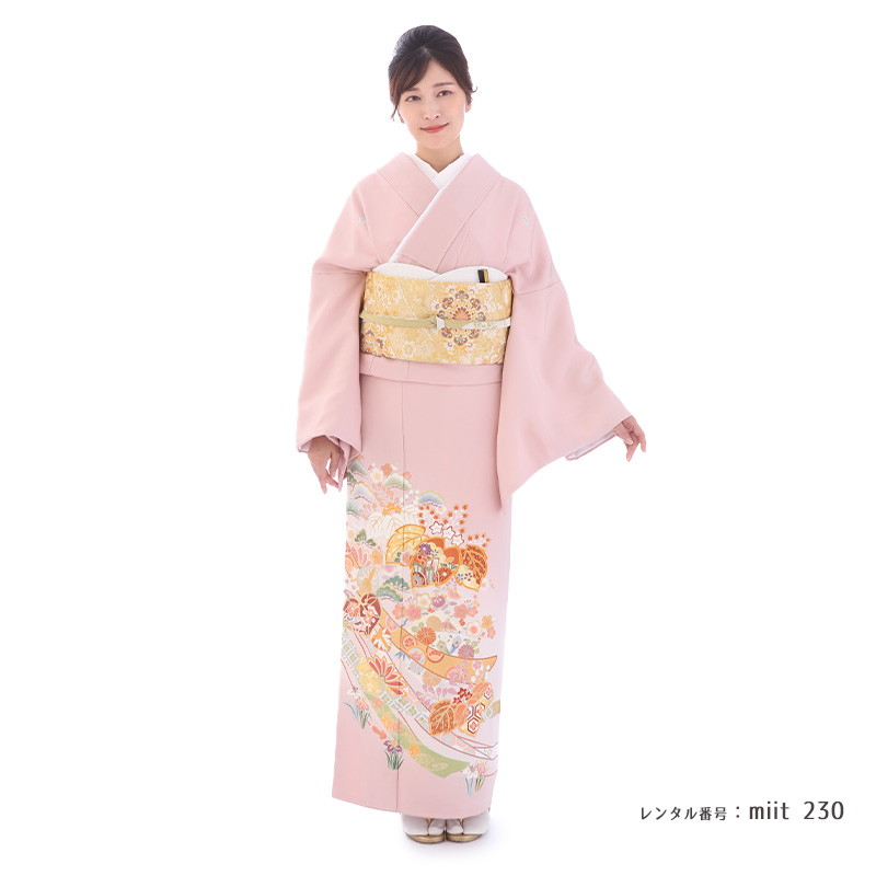 留袖　ワンピース　ドレス　フレアー袖 　手書き友禅染め　正絹　279　夢ちりめん 留袖 ワンピース ドレス フレアー袖 手書き友禅染め 正絹 285 夢