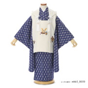 3歳男の子被布着物画像