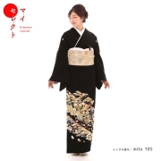 N-119　亀甲に鶴と四季の花／ mito_105