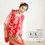 七五三レンタル着物3歳女の子モデル画像