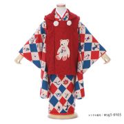 3歳女の子被布着物画像