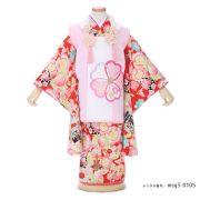 3歳女の子被布着物画像