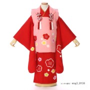 3歳女の子被布着物画像