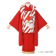 3歳女の子被布着物画像