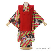 3歳女の子被布着物画像