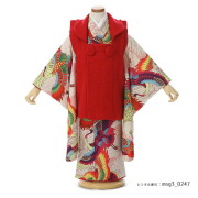 3歳女の子被布着物画像