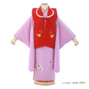 3歳女の子被布着物画像