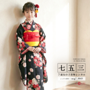 7歳着物レンタル着用モデル画像