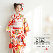 7歳着物レンタル着用モデル画像