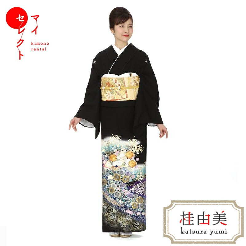 憧れの桂由美ブランド、繊細な辻が花の黒留袖｜着物レンタルマイセレクト